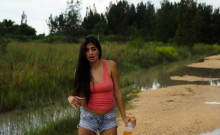 Busty Latina Michelle Martinez Banged For A Pick Up