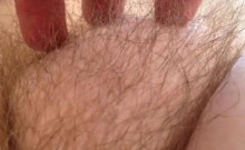 Teasing His Wife's Pubic Hair On Cam