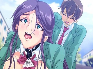 Hentai schoolgirl gets analed by a bunch of guys