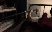 Aussie Jerk-off In Hostel With Man In Mattress That Is Next