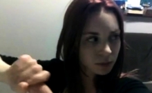 Shy Girl In Front Of Big Cock, Look Her Nice Eyes (camaster)