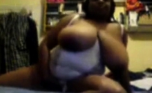 Big Titty Black BBW Playing on Cam