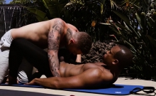 Hot gay interracial sex and cumshot