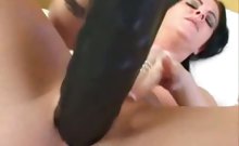 Taryn ramming thick brutal dildo