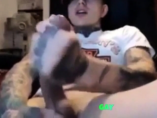 Latin tattoo biggest cock cumshot