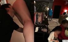 Japanese Risky Sex Hold The Moan Clothing Shop Foreplay