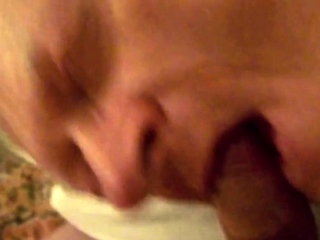 Grandpa sucks and swallows Trucker cum