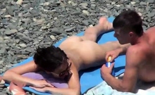 Horny Couple At Nudist Beach Hidden Cam Voyeur