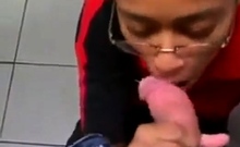 Black Store Clerk Sucks White Cock On The Job Ebony