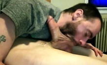 Super Bowl Sucking Twink Boyfriend's Cock