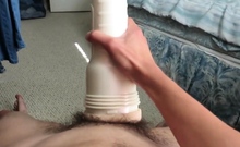 Fucking and Cumming Inside A Fleshlight