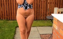 Mom Slutwalking in the Garden