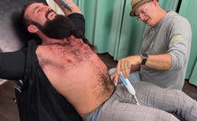 Bearded Jaxton returns to show off his ticklish size 12 feet