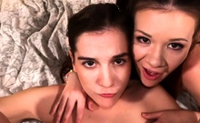 3some POV stepdaughters get fucked