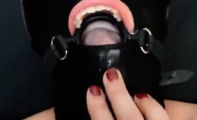 Amateur fetish BDSM action with redhead