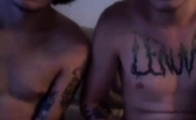 Twink Twins Masturbating on Webcam