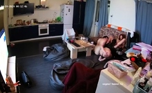 Amateur latin caught by hidden cam