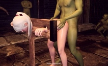 The Knight Girl vs goblin