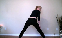Amateur striptease and Solo masturbation