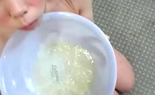 Tattooed amateur Milf homemade blowjob with cumshot