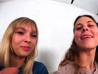 Bratty Foot Girls Halee Kristina Caught Staring Now Shrink