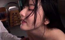 Japanese teen blowjob and hard fuck uncensored