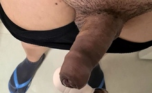 Chubby amateur wife toys and sucks and fucked