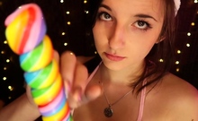 AftynRose ASMR - Bunny girl suckin on a looong lollipop