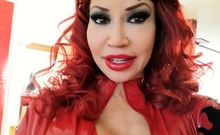 Great Big Boobs On Masturbating Redhead