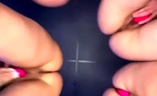 Close up teen masturbation