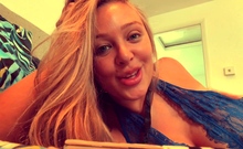 European Amateur Redhead Masturbates On Webcam