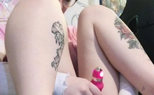Awesome Amateur teen blonde toying pussy