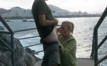 Outdoor Sex by the Water with a Hot Blonde