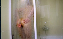Horny Big Tit Brunette Enjoys Toying Her Wet Pussy Solo