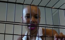 Femdom Puppy Play - Qandisa Cages Cuck's Her Hornhubby
