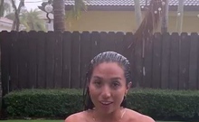 Small titted teen from EU masturbating