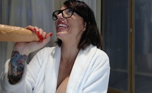 Big boobs webcam slut toys her asshole