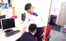 Hung Gay Enjoys Wild Threesome Session