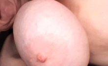 Big boob brunette masturbates on webcam