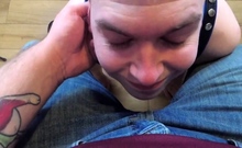 Fat Bear and Skinny Twink BDSM Cock Fun