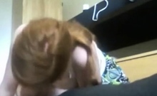Girl's American-czech Deep Throat Blowjob