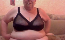 Big-titted Russian Bbw Granny On Webcam