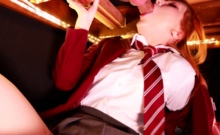 Blue Balls Ready To Explode On Redhead Schoolgirl