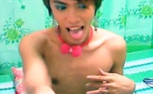 Femboy Cums On Webcam