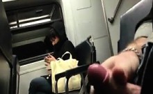 Jerking Off On The Train